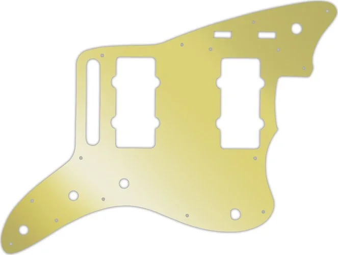 WD Custom Pickguard For Fender 2014-2019 Made In Mexico Troy Van Leeuwen Jazzmaster #10GD Gold Mirro