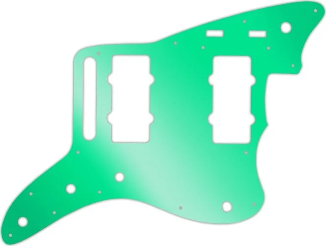 WD Custom Pickguard For Fender 2014-2019 Made In Mexico Troy Van Leeuwen Jazzmaster #10GR Green Mirr