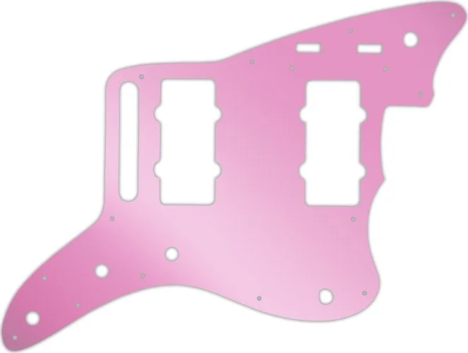 WD Custom Pickguard For Fender 2014-2019 Made In Mexico Troy Van Leeuwen Jazzmaster #10P Pink Mirror