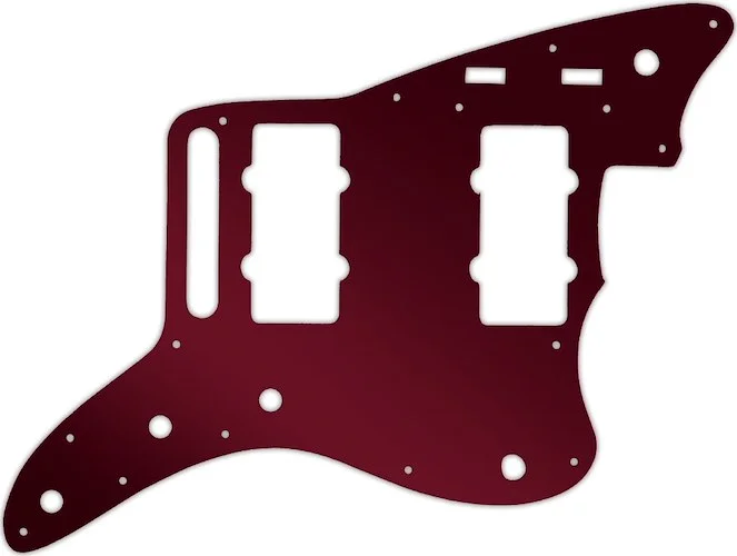 WD Custom Pickguard For Fender 2014-2019 Made In Mexico Troy Van Leeuwen Jazzmaster #10R Red Mirror