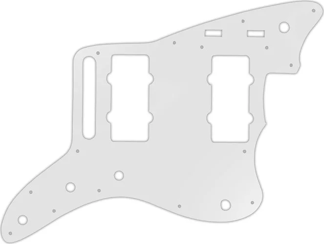 WD Custom Pickguard For Fender 2014-2019 Made In Mexico Troy Van Leeuwen Jazzmaster #22 Translucent 