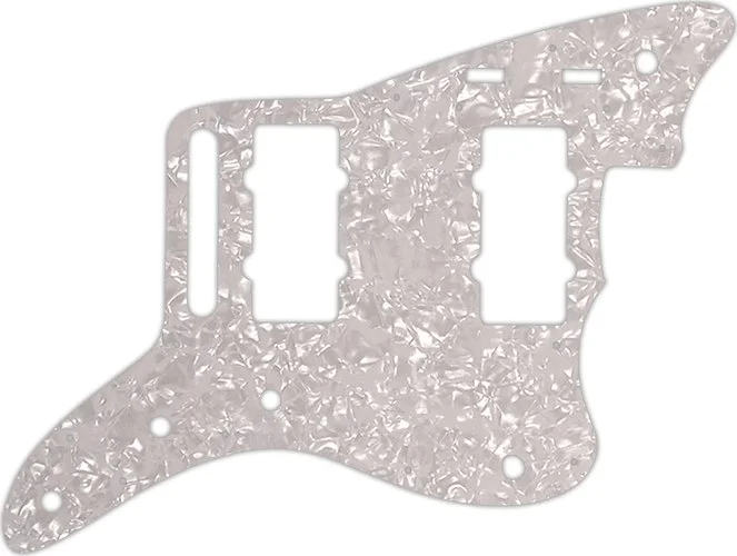 WD Custom Pickguard For Fender 2014-2019 Made In Mexico Troy Van Leeuwen Jazzmaster #28 White Pearl/