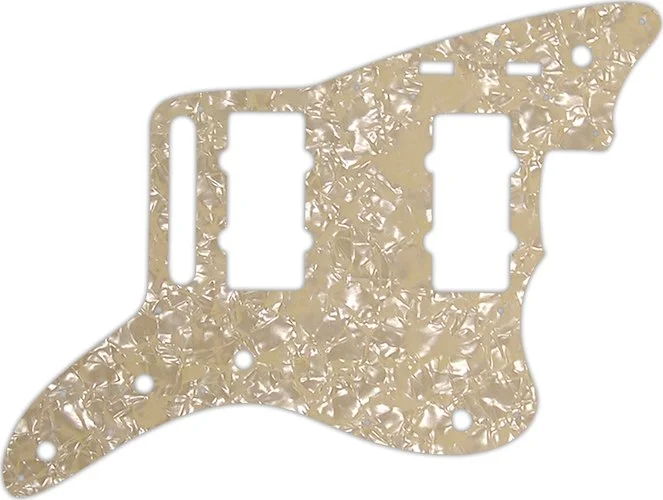 WD Custom Pickguard For Fender 2014-2019 Made In Mexico Troy Van Leeuwen Jazzmaster #28C Cream Pearl