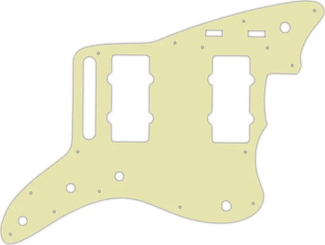 WD Custom Pickguard For Fender 2014-2019 Made In Mexico Troy Van Leeuwen Jazzmaster #34 Mint Green 3