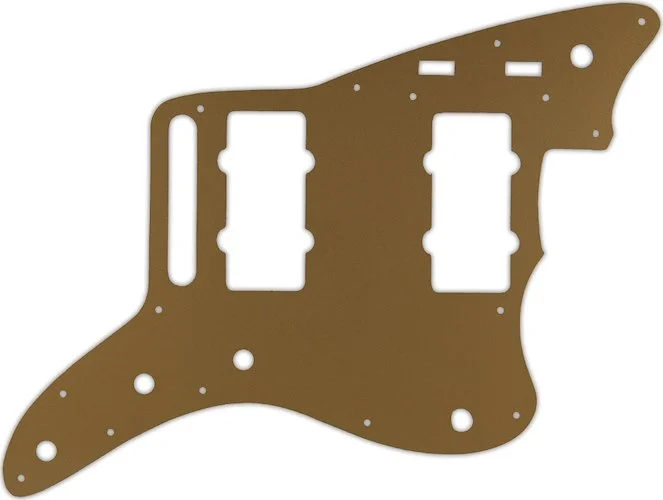 WD Custom Pickguard For Fender 2014-2019 Made In Mexico Troy Van Leeuwen Jazzmaster #59 Gold/Clear/G