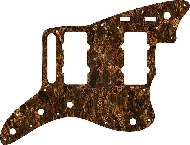 WD Custom Pickguard For Fender 2014-2019 Made In Mexico Troy Van Leeuwen Jazzmaster #28TBP Tortoise Brown Pearl