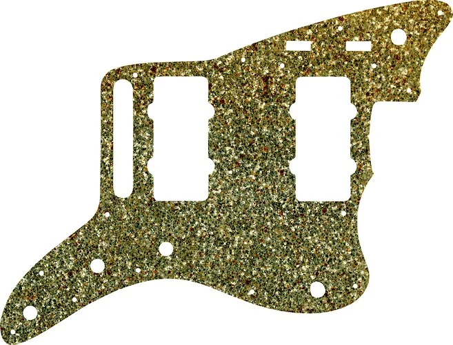WD Custom Pickguard For Fender 2014-2019 Made In Mexico Troy Van Leeuwen Jazzmaster #60GS Gold Sparkle 