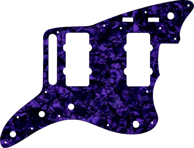 WD Custom Pickguard For Fender 2014-2019 Made In Mexico Troy Van Leeuwen Jazzmaster #28PR Purple Pearl