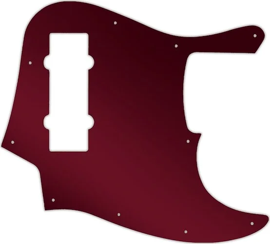 WD Custom Pickguard For Fender 2014 Made In China 5 String Modern Player Jazz Bass V Satin #10R Red 