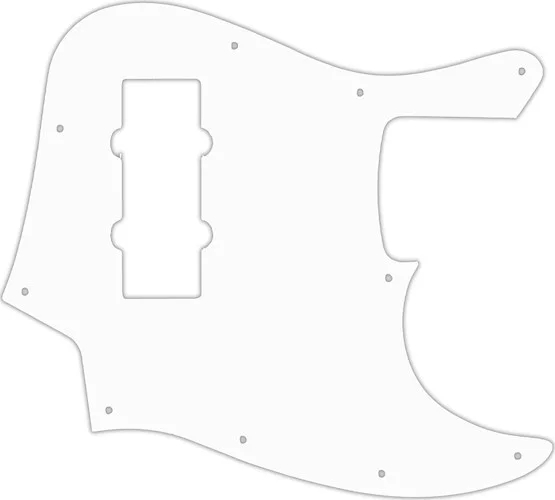 WD Custom Pickguard For Fender 2014 Made In China Modern Player Jazz Bass Satin #02 White