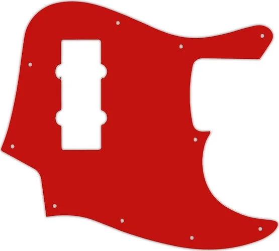 WD Custom Pickguard For Fender 2014 Made In China Modern Player Jazz Bass Satin #07S Red Solid