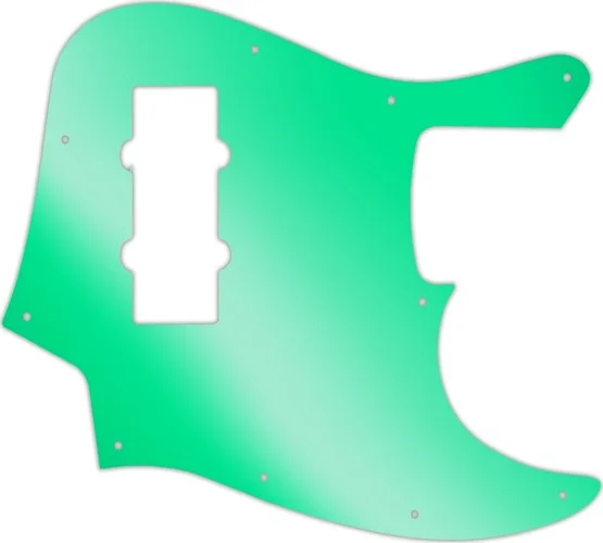 WD Custom Pickguard For Fender 2014 Made In China Modern Player Jazz Bass Satin #10GR Green Mirror