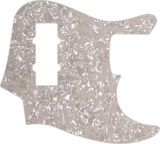 WD Custom Pickguard For Fender 2014 Made In China Modern Player Jazz Bass Satin #28A Aged Pearl/Whit