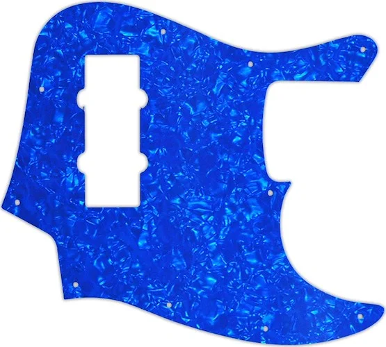 WD Custom Pickguard For Fender 2014 Made In China Modern Player Jazz Bass Satin #28BU Blue Pearl/Whi