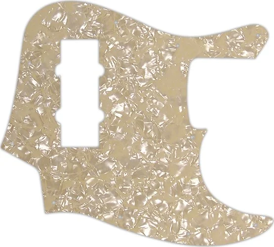 WD Custom Pickguard For Fender 2014 Made In China Modern Player Jazz Bass Satin #28C Cream Pearl/Cre