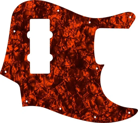 WD Custom Pickguard For Fender 2014 Made In China Modern Player Jazz Bass Satin #28OP Orange Pearl/Black/White/Black