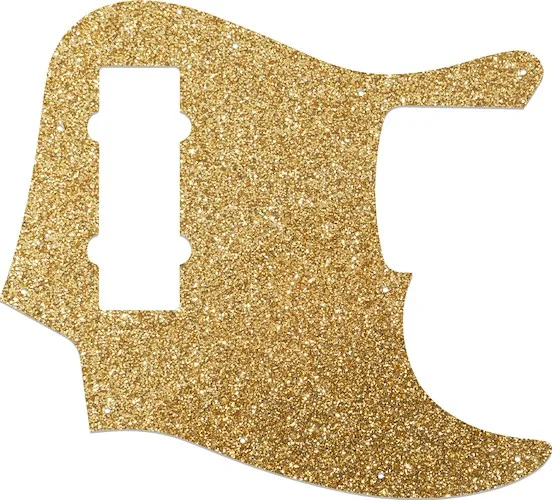 WD Custom Pickguard For Fender 2014 Made In China 5 String Modern Player Jazz Bass V Satin #60RGS Rose Gold Sparkle 