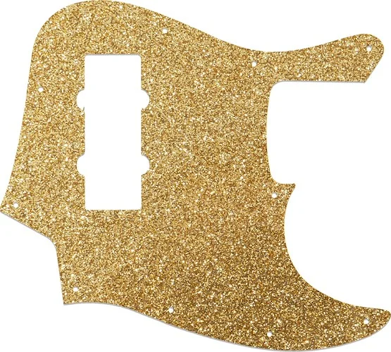 WD Custom Pickguard For Fender 2014 Made In China Modern Player Jazz Bass Satin #60RGS Rose Gold Sparkle 