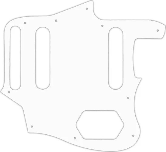 WD Custom Pickguard For Fender 2015-2018 Made In Mexico Classic Series 60s Jaguar Lacquer #04 White/