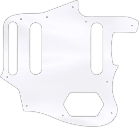 WD Custom Pickguard For Fender 2015-2018 Made In Mexico Classic Series 60s Jaguar Lacquer #45 Clear 