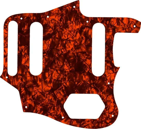 WD Custom Pickguard For Fender 2015-2018 Made In Mexico Classic Series 60s Jaguar Lacquer #28OP Orange Pearl/Black/White/Black