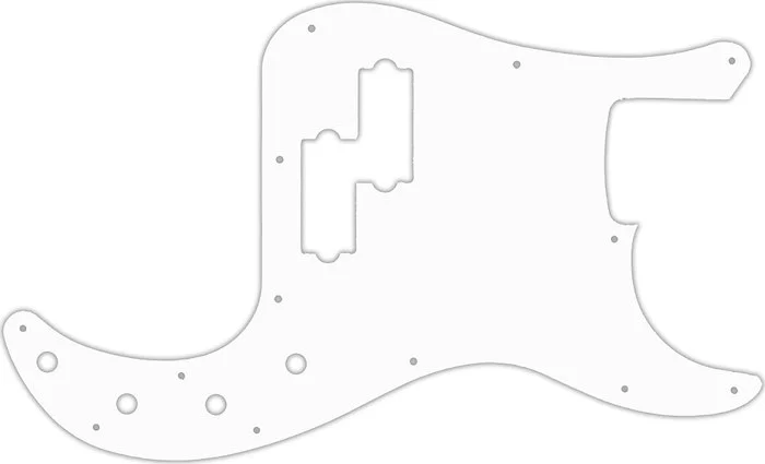 WD Custom Pickguard For Fender 2016-2019 Made In Mexico Special Edition Deluxe PJ Bass #02T White Th