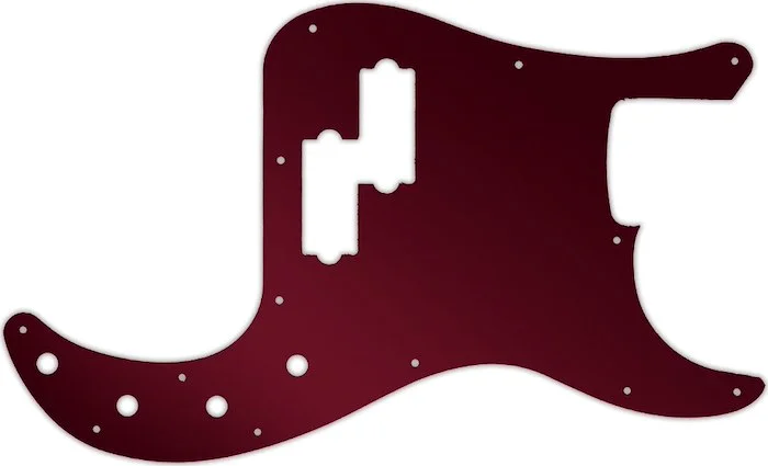 WD Custom Pickguard For Fender 2016-2019 Made In Mexico Special Edition Deluxe PJ Bass #10R Red Mirr