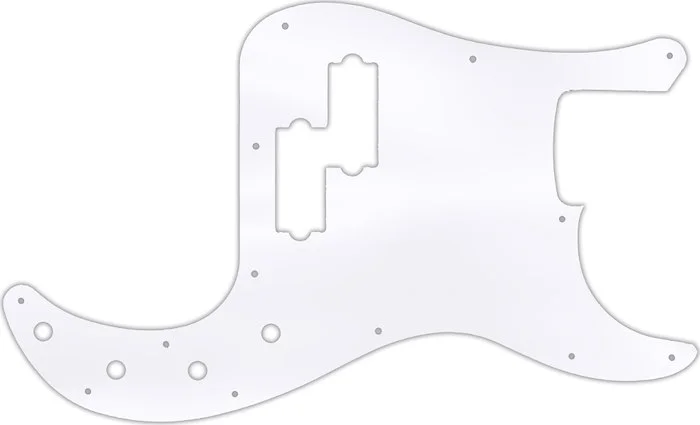 WD Custom Pickguard For Fender 2016-2019 Made In Mexico Special Edition Deluxe PJ Bass #45 Clear Acr