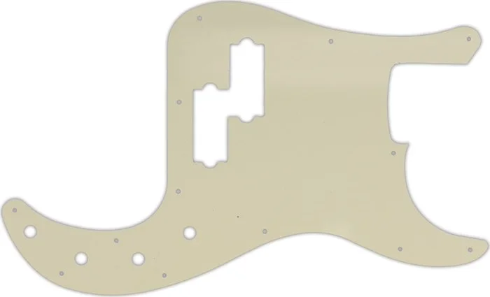 WD Custom Pickguard For Fender 2016-2019 Made In Mexico Special Edition Deluxe PJ Bass #55 Parchment
