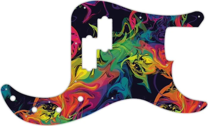 WD Custom Pickguard For Fender 2016-2019 Made In Mexico Special Edition Deluxe PJ Bass #GP01 Rainbow