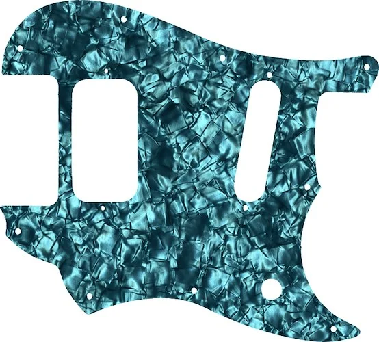 WD Custom Pickguard For Fender 2016-2019 Made In Mexico Duo-Sonic Offset HS - Custom Designed For Kurt Cobain Mustang Modification #28AQ Aqua Pearl/Black/White/Black
