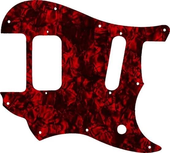 WD Custom Pickguard For Fender 2016-2019 Made In Mexico Duo-Sonic Offset HS - Custom Designed For Kurt Cobain Mustang Modification #28DRP Dark Red Pearl/Black/White/Black