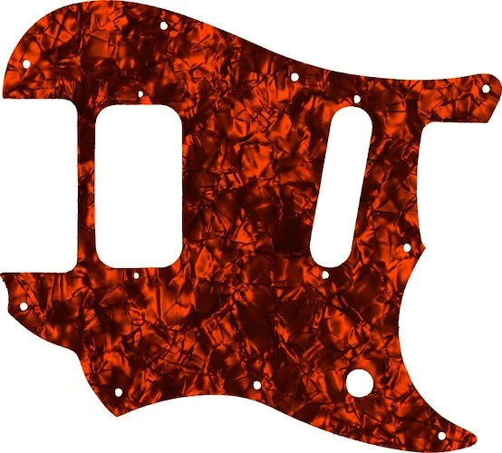 WD Custom Pickguard For Fender 2016-2019 Made In Mexico Duo-Sonic Offset HS - Custom Designed For Kurt Cobain Mustang Modification #28OP Orange Pearl/Black/White/Black