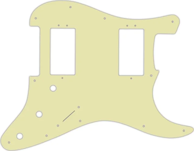 WD Custom Pickguard For Fender 2016 American Professional Stratocaster HH With Covered Shawbuckers #