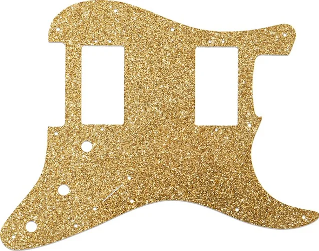 WD Custom Pickguard For Fender 2016 American Professional Stratocaster HH With Covered Shawbuckers #60RGS Rose Gold Sparkle 