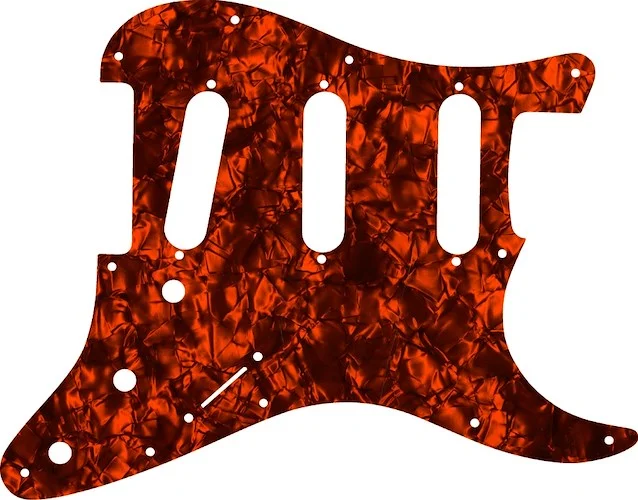 WD Custom Pickguard For Fender 2017-2019 American Professional Stratocaster #28OP Orange Pearl/Black/White/Black