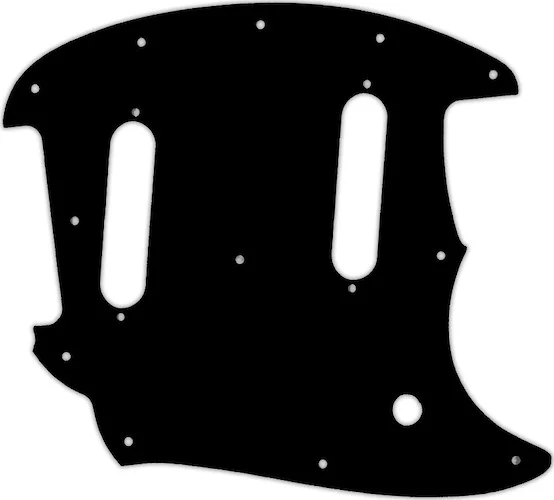 WD Custom Pickguard For Fender 2017-Present Classic Style Mustang #01 Black