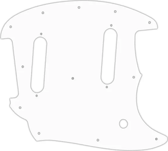 WD Custom Pickguard For Fender 2017-Present Classic Style Mustang #02 White