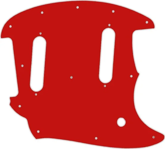 WD Custom Pickguard For Fender 2017-Present Classic Style Mustang #07 Red/White/Red