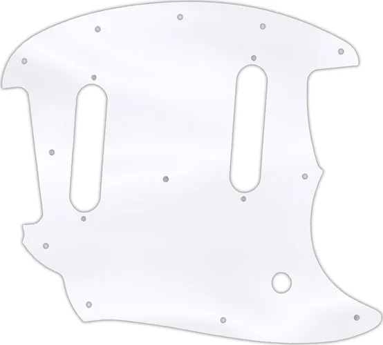 WD Custom Pickguard For Fender 2017-Present Classic Style Mustang #45 Clear Acrylic