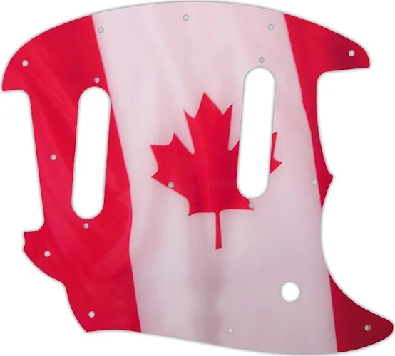 WD Custom Pickguard For Fender 2017-Present Classic Style Mustang #G11 Canadian Flag Graphic