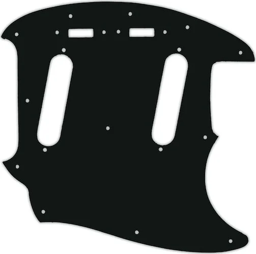 WD Custom Pickguard For Fender 2017-Present Made In Japan Traditional 60s Mustang #01A Black Acrylic