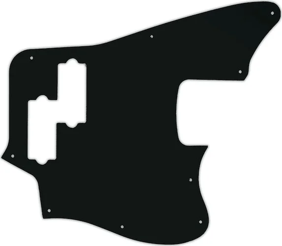 WD Custom Pickguard For Fender 2018 Player Series Jaguar Bass #01A Black Acrylic