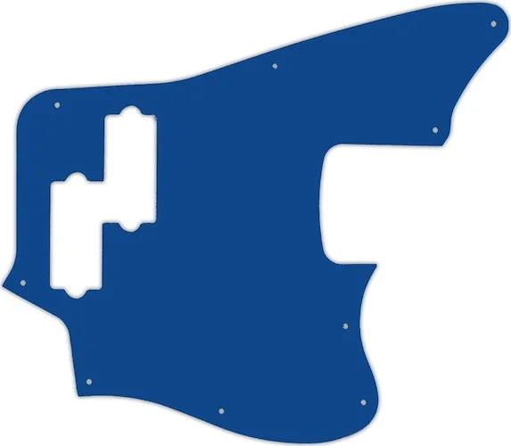 WD Custom Pickguard For Fender 2018 Player Series Jaguar Bass #08 Blue/White/Blue