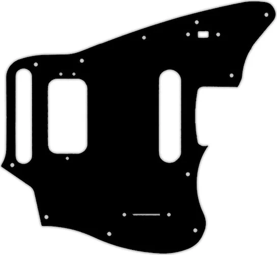 WD Custom Pickguard For Fender 2018-Present Made In Mexico Player Series Jaguar #01T Black Thin