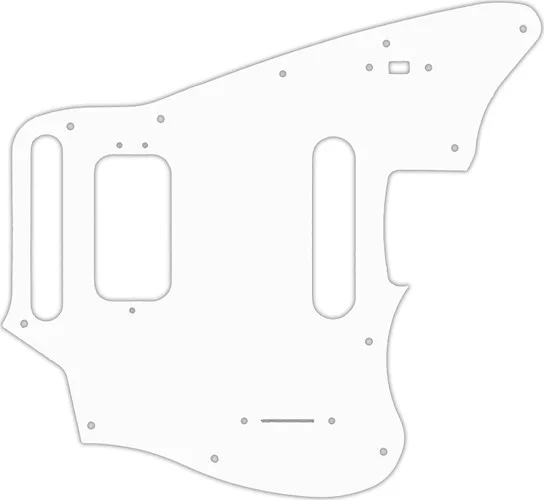 WD Custom Pickguard For Fender 2018-Present Made In Mexico Player Series Jaguar #02T White Thin