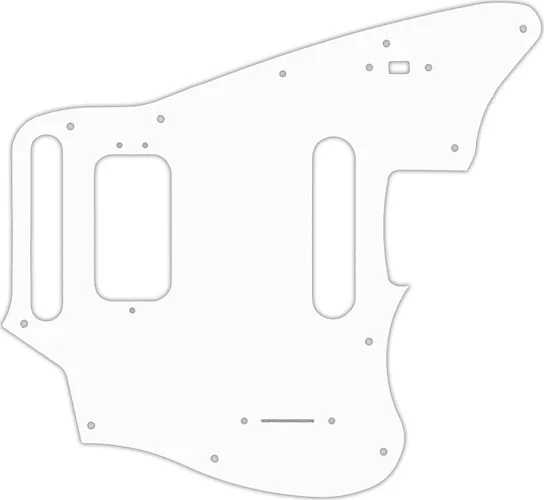 WD Custom Pickguard For Fender 2018-Present Made In Mexico Player Series Jaguar #04 White/Black/Whit