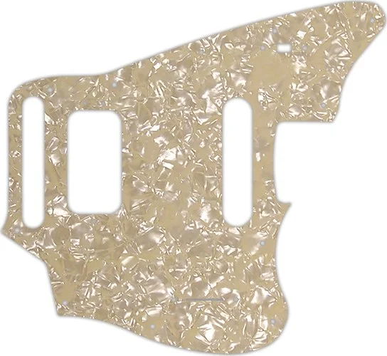 WD Custom Pickguard For Fender 2018-Present Made In Mexico Player Series Jaguar #28C Cream Pearl/Cre