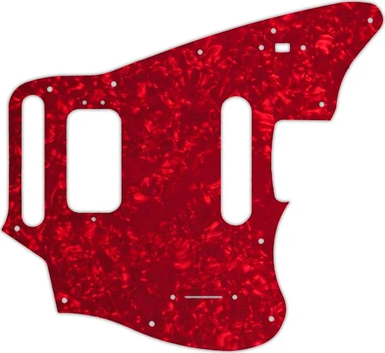 WD Custom Pickguard For Fender 2018-Present Made In Mexico Player Series Jaguar #28R Red Pearl/White