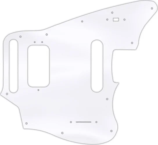 WD Custom Pickguard For Fender 2018-Present Made In Mexico Player Series Jaguar #45T Clear Acrylic T